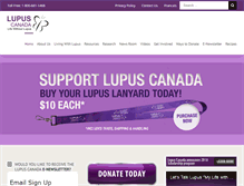 Tablet Screenshot of lupuscanada.org